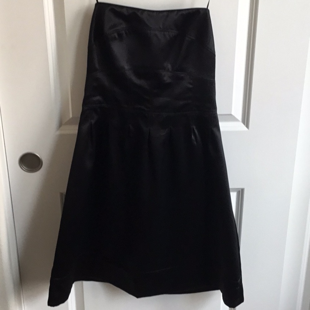 ABS Black Strapless Dress. Size 6. Worn once